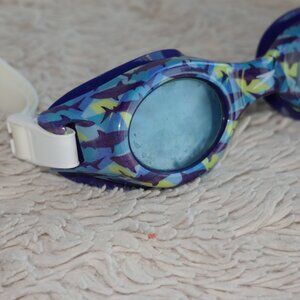 Speedo Jr Glide Swim Goggles, Blue Shark, Ages 6-14